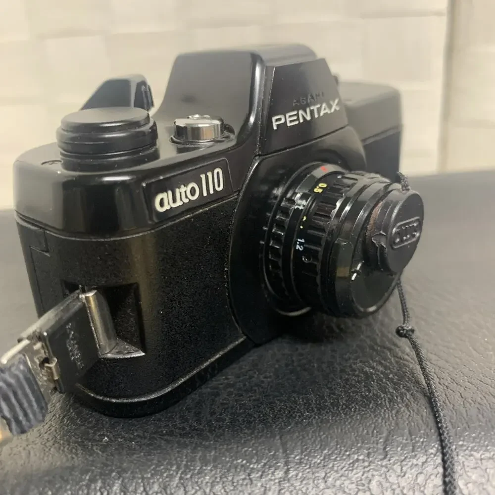 Asahi Pentax Auto 110 w/ 110 Film-Non Working Flash Included-Tested